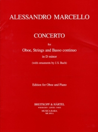 Marcello Concerto Dmin Hervig Oboe & Piano Sheet Music Songbook