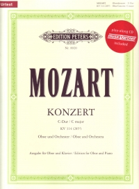 Mozart Concerto In C K314 Oboe/pf Book/cd Sheet Music Songbook