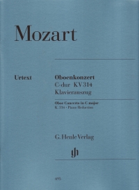 Mozart Concerto K314 C Oboe & Pf Goritzki Sheet Music Songbook