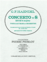 Handel Concerto No 1 No 8 Bb Hwv301 Oboe & Piano Sheet Music Songbook