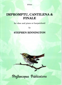 Binnington Impromptu Cantilena & Finale Oboe & Pf Sheet Music Songbook