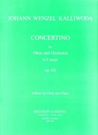 Kalliwoda Concertino F Op110 Oboe & Pf Sheet Music Songbook