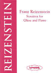 Reizenstein Sonatina Oboe & Pf Sheet Music Songbook