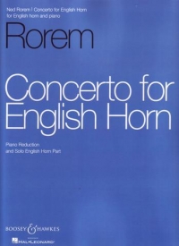 Rorem Concerto For English Horn Piano Reduction Sheet Music Songbook