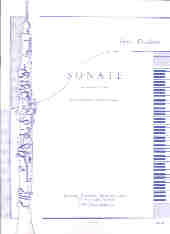 Dutilleux Sonata Oboe & Piano Sheet Music Songbook