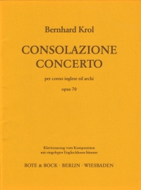 Krol Consolazione Concerto Op70 Oboe & Piano Sheet Music Songbook