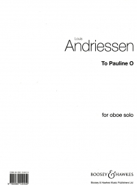 Andriessen To Pauline O Oboe Solo Sheet Music Songbook