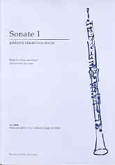Bach Sonata No 1 Oboe & Organ Sheet Music Songbook