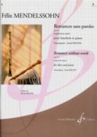 Mendelssohn Romances Sans Paroles Vol 3 Op38 Oboe Sheet Music Songbook