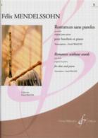 Mendelssohn Romances Sans Paroles Vol 5 Op62 Oboe Sheet Music Songbook