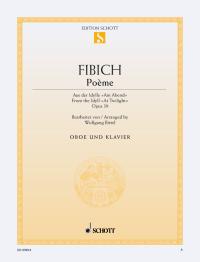 Fibich Poeme Op39 Birtel Oboe Sheet Music Songbook