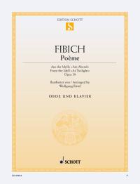 Fibich Poeme Op39 Birtel Oboe Sheet Music Songbook