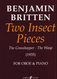 Britten 2 Insect Pieces For Oboe & Piano Sheet Music Songbook