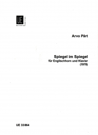 Part Spiegel Im Spiegel Cor Anglais & Piano Sheet Music Songbook