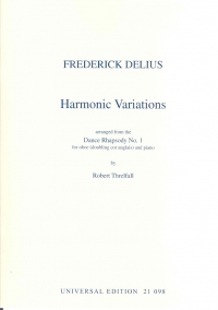 Delius Harmonic Variations Oboe & Piano Sheet Music Songbook