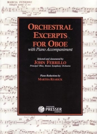 Orchestral Excerpts Transc Rearick Oboe & Piano Sheet Music Songbook
