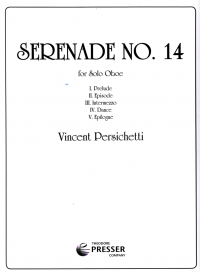 Persichetti Serenade No 14 Op159 Oboe Sheet Music Songbook