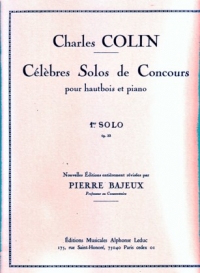 Colin Solo De Concours No 1 Op33 Oboe/piano Sheet Music Songbook