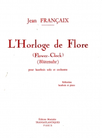 Francaix Lhorloge De Flore Oboe/piano Sheet Music Songbook