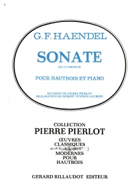 Handel Sonata Cmin Transc Pierlot Oboe/piano Sheet Music Songbook