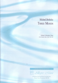Berkeley 3 Moods For Oboe Sheet Music Songbook