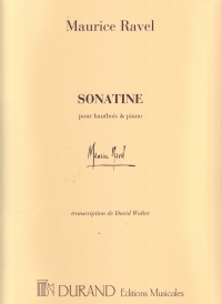 Ravel Sonatine Oboe/piano Sheet Music Songbook