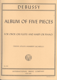 Debussy Album Of 5 Pieces Oboe Piano Sheet Music Songbook
