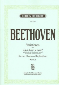 Beethoven Variations On La Ci Darem La Mano Ob/pf Sheet Music Songbook