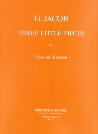 Jacob 3 Little Pieces Oboe & Bassoon Sheet Music Songbook