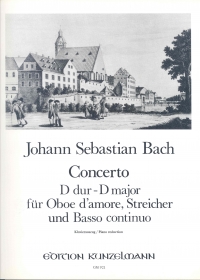 Bach Concerto In D Oboe Damore & Piano Sheet Music Songbook