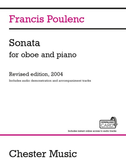 Poulenc Sonata Oboe & Piano + Online Sheet Music Songbook