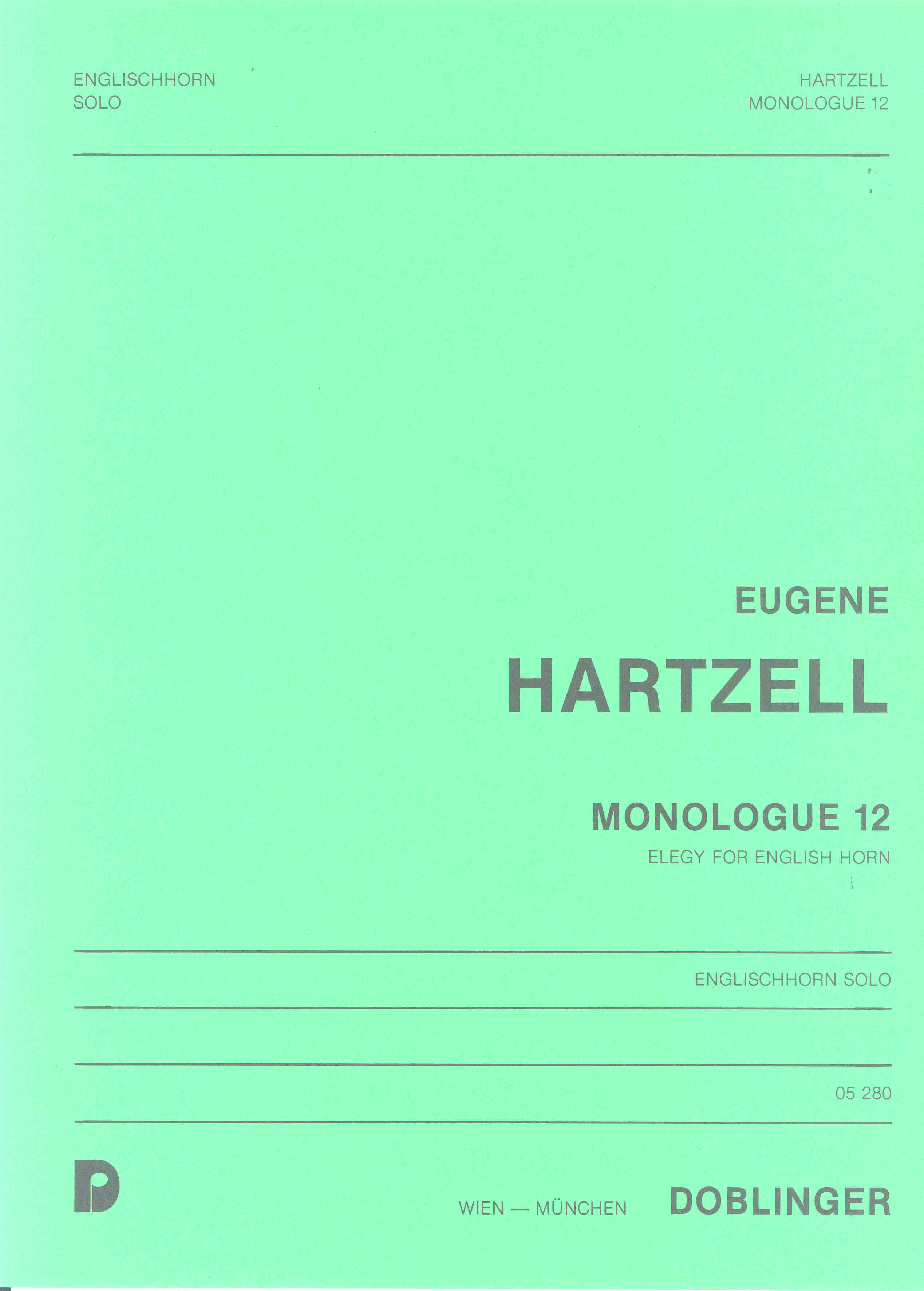 Hartzell Elegy Cor Anglais Sheet Music Songbook