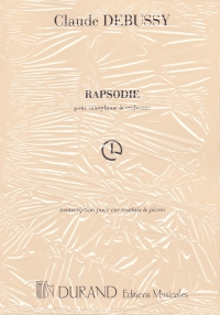Debussy Rhapsodie Cor Anglais & Piano Sheet Music Songbook