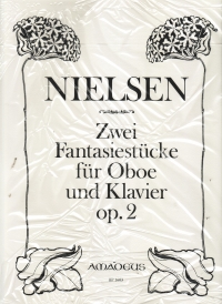 Nielsen Two Fantasy Pieces Op2 Meier Oboe & Piano Sheet Music Songbook