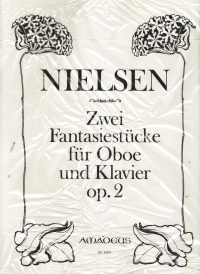 Nielsen Two Fantasy Pieces Op2 Meier Oboe & Piano Sheet Music Songbook