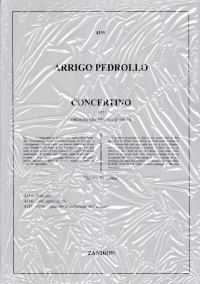 Pedrollo Concertino I Per Oboe E Orchestra Ob/pf Sheet Music Songbook