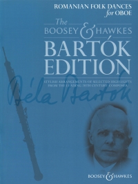 Bartok Edition Romanian Folk Dances Oboe Sheet Music Songbook