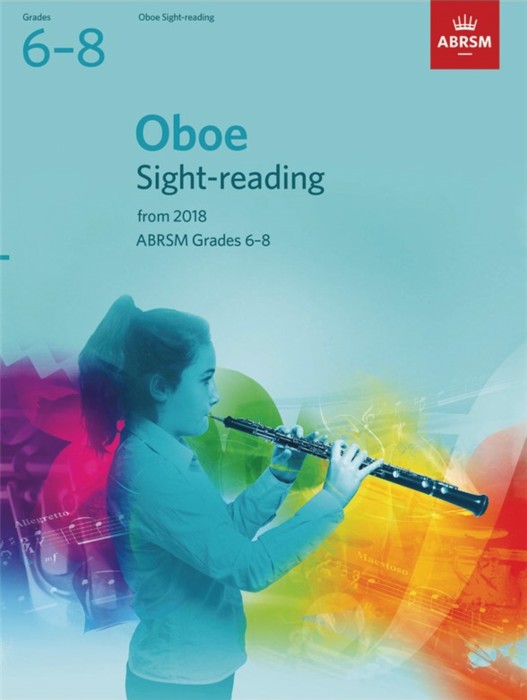 Oboe Sight Reading Tests 2018 Grades 6-8 Abrsm Sheet Music Songbook