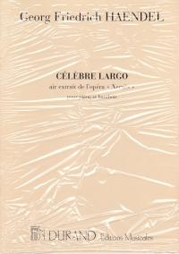 Handel Largo (from Xerxes) Oboe & Piano Sheet Music Songbook