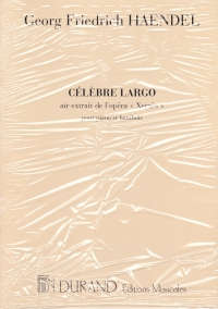 Handel Largo (from Xerxes) Oboe & Piano Sheet Music Songbook