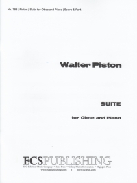 Piston Suite For Oboe And Piano Sheet Music Songbook