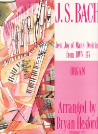 Bach Jesu Joy Of Mans Desiring Organ Sheet Music Songbook