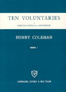 Coleman Ten Voluntaries 1 (american Organ) Sheet Music Songbook