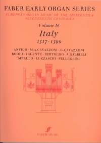 Faber Early Organ Series 16 (italy 1517-1599) Sheet Music Songbook