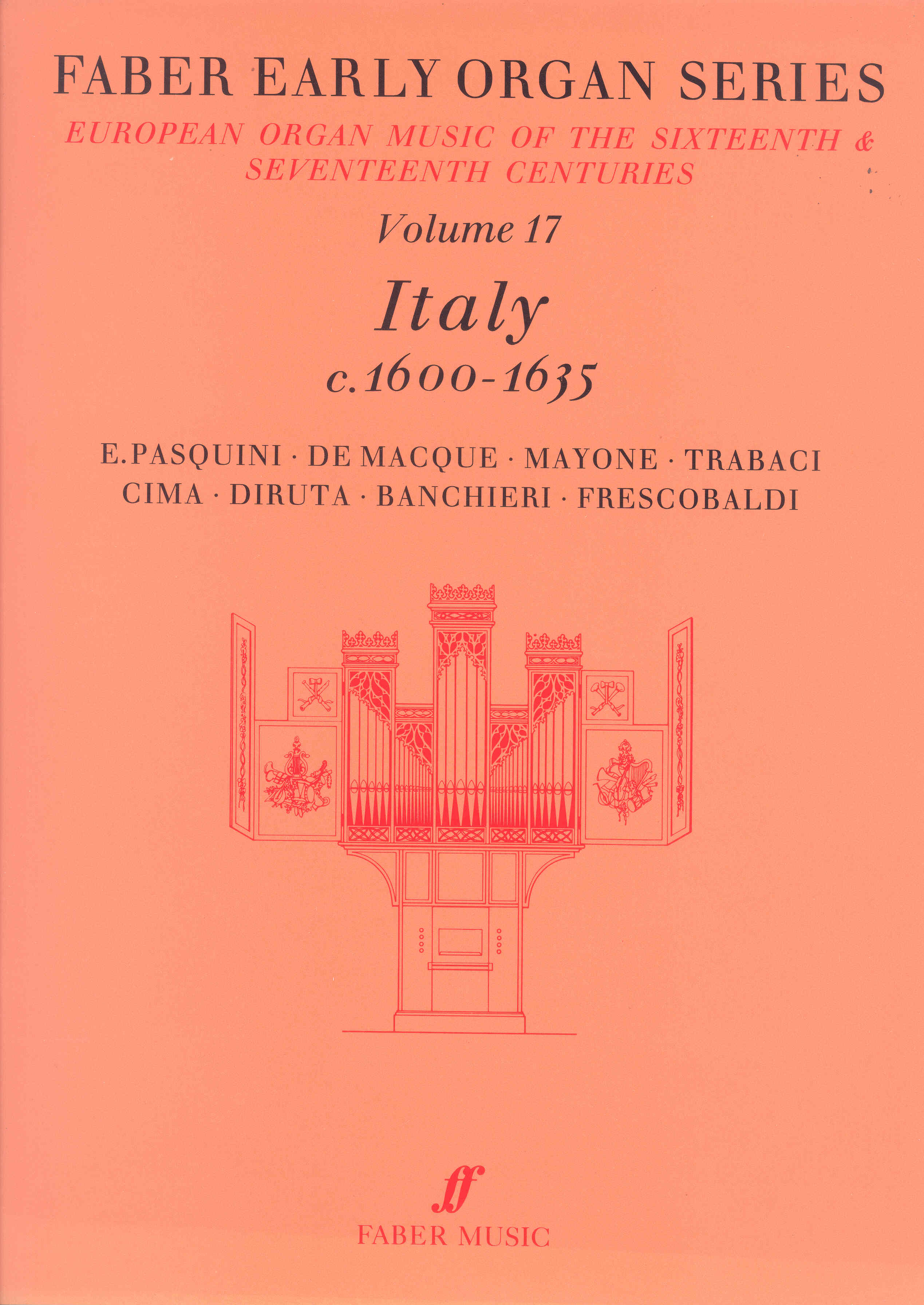 Faber Early Organ Series 17 (italy 1600-1835) Sheet Music Songbook
