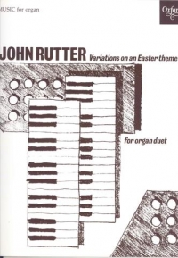 Rutter Variations On An Easter Theme Organ Duet Sheet Music Songbook