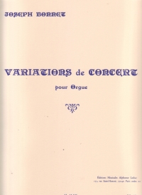 Bonnet Variations De Concert Organ Sheet Music Songbook