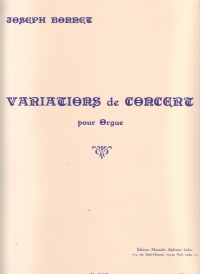 Bonnet Variations De Concert Organ Sheet Music Songbook