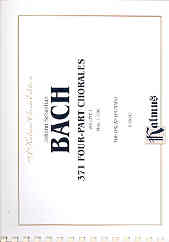 Bach Chorales 371 (4 Part) Vol 2 Nos199-371 Organ Sheet Music Songbook
