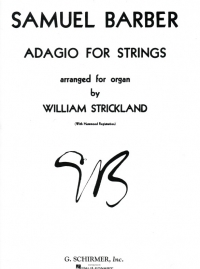 Barber Adagio For Strings Arr Strickland Organ Sheet Music Songbook